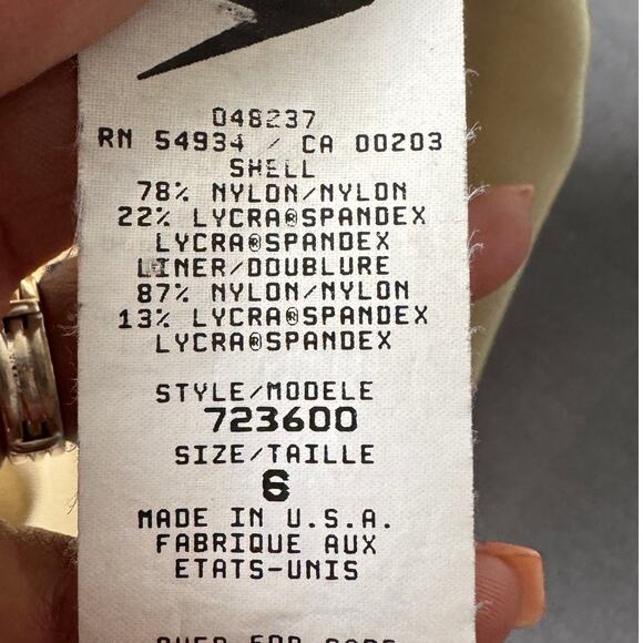 Speedo Water Arobics Swimsuit Womens 8 Blue One Piece Semi Sheer Back Racerback - Picture 3 of 11